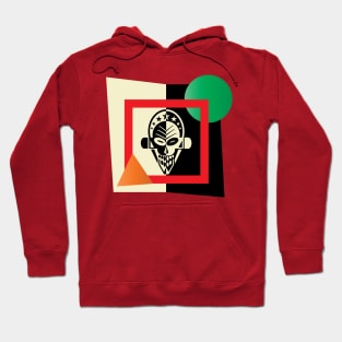 Black & white skull in Bauhaus style Hoodie